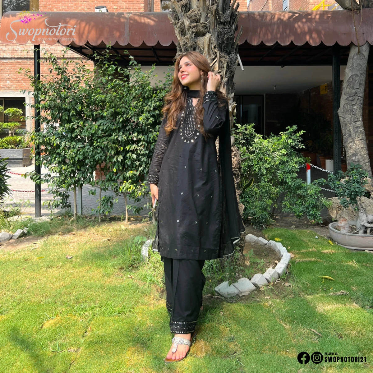 Black Aurora | Sitara Work 3PCS SET