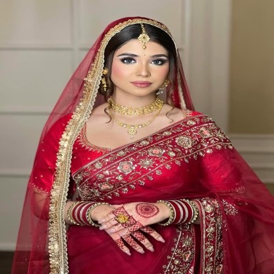 Bridal Weightless Georgette Saree Sequence Embroidery Work (অড়না ছাড়া)