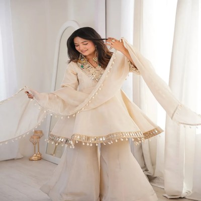 Luxury Miror Work 3piece Set